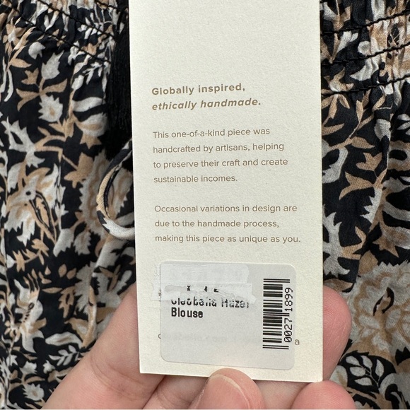Cleobella Hazel Organic Cotton Boho Long Sleeved Blouse Size M New - Picture 6 of 10